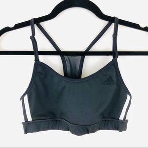 adidas ClimaLite Low-Impact 3-Stripe Sports Bra